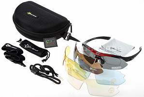 Спортивные солнцезащитные очки ROCKBROS (с доп.линзами)