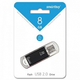 Флеш-память Smartbuy V-Cut USB 2.0 8Gb Drive черный 