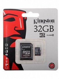 Карта памяти Kingston microSDHC 64 Гб 10 Class