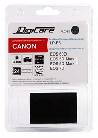 Аккумулятор DigiCare PLC-E6 Canon LP-E6
