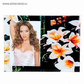 Фоторамка Лилии на черном 9х13