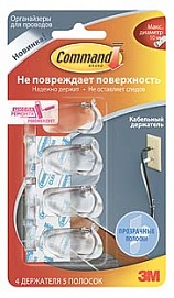 3M Command Клипса для проводов сред 17301CLR прозрачная