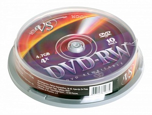 Диск VS DVD-RW 4.7Gb 4x Cake 10